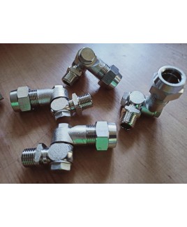 PORTABOQUILLA ARTICULADO 1/4" SIMPLE LATON