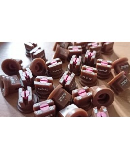 BOQUILLA CERAMICA ABANICO 110º MARRON