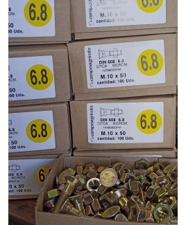 TORNILLO ARADO 10*050 D-608/934 6.8 BICROMADO