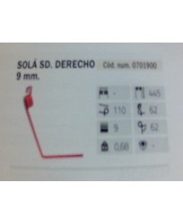 MUELLE DE RASTRA 9MM SOLA DCHA