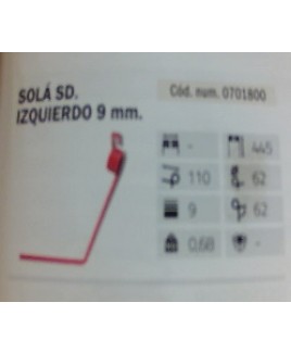 MUELLE DE RASTRA 9MM SOLA IZQ.