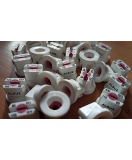 BOQUILLA CERAMICA ABANICO 110º BLANCA